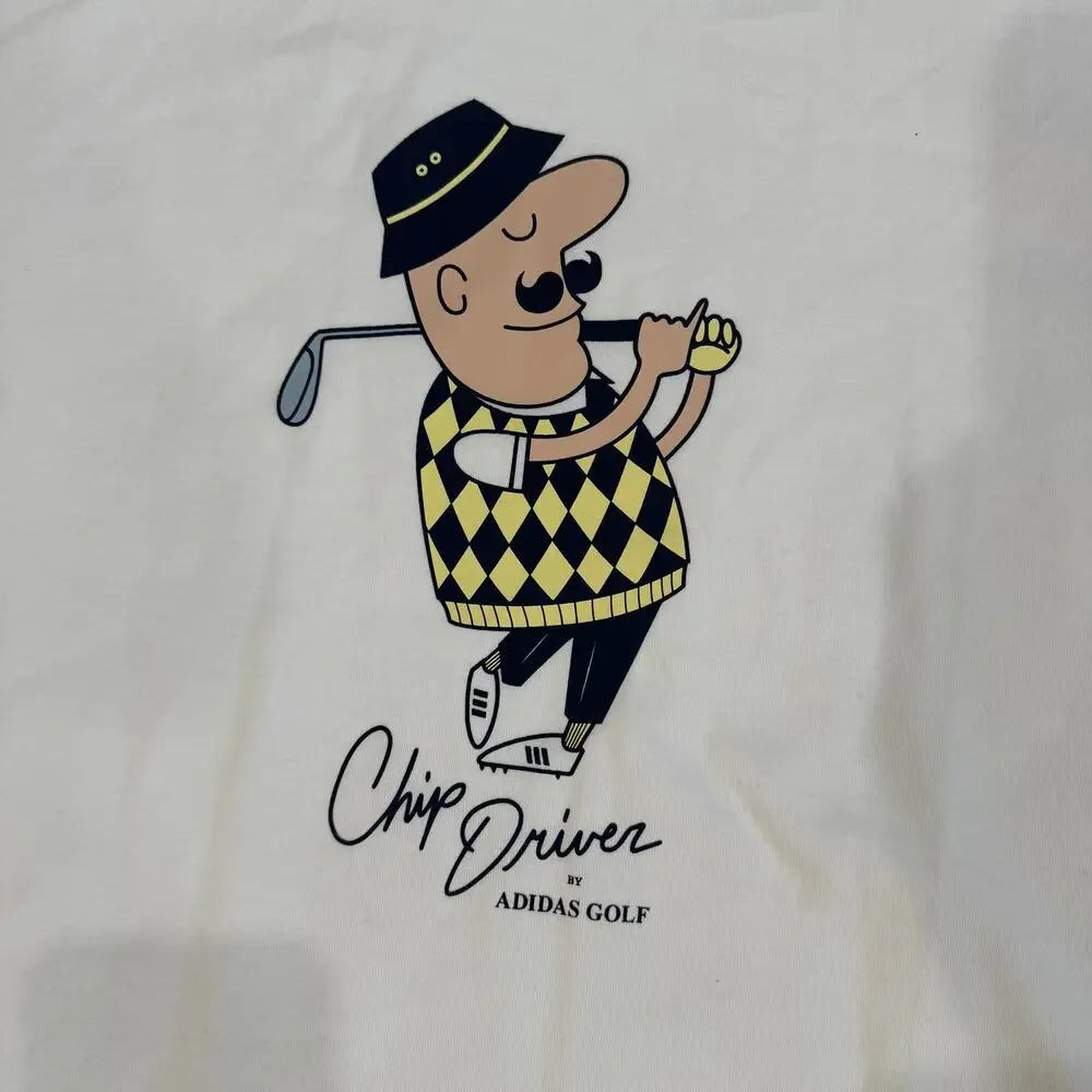 Adidas Golf Chip Driver Graphic Tee White Size XL NWT